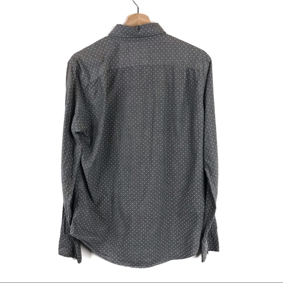 Bonobos Long Sleeve Grey Polka Dot Button Down - Picture 7 of 8